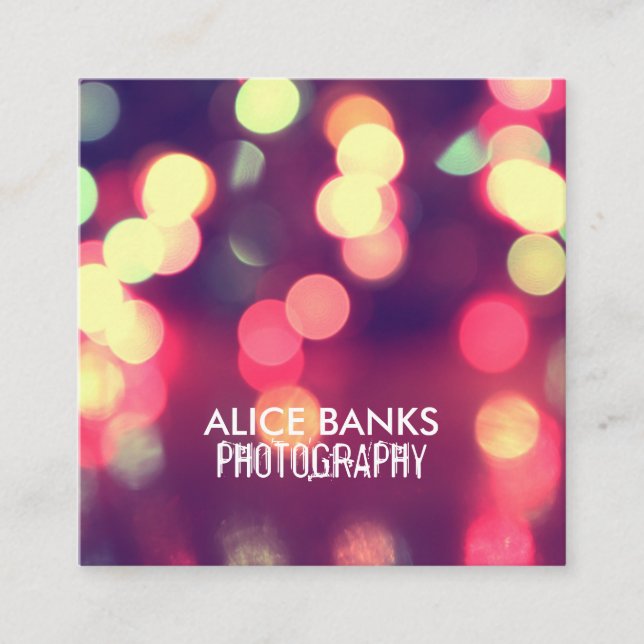 Blurry Lights Business Cards (Front)
