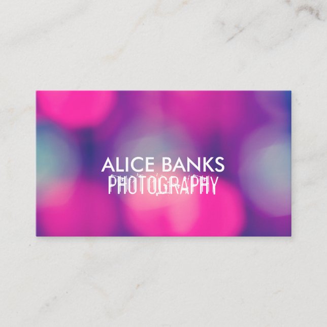 Blurry Lights Business Cards (Front)