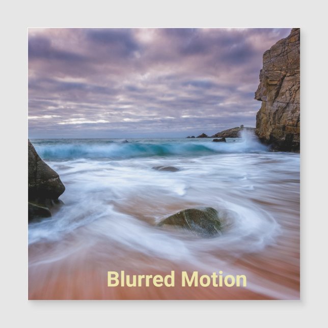 Blurry Motion Magnetic Card (Front)