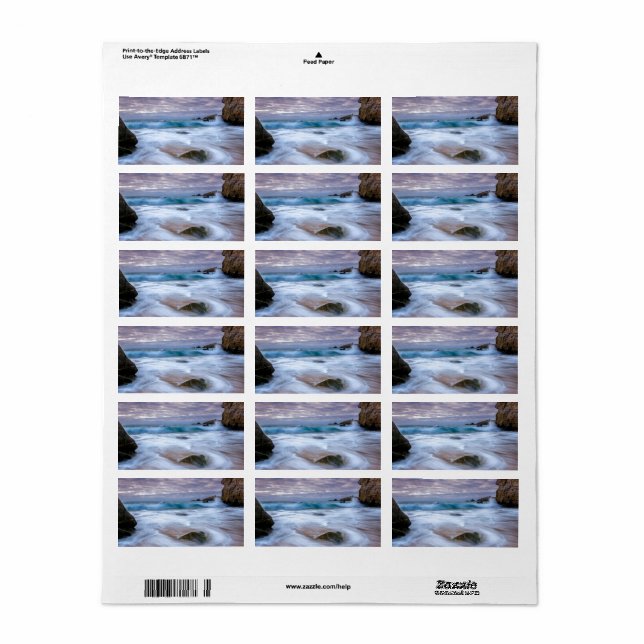 Blurry Motion Magnetic Card Label (Full Sheet)