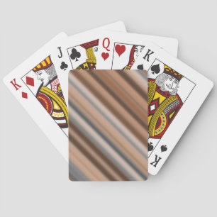 Blurry Rustic Inspired Stripes Pattern Playing Cards