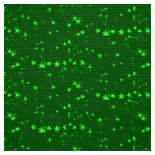 Blurry Stars green Fabric