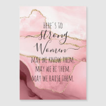 Blush Agate Here's to Strong Women