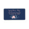 Blush and blue boho return address labels