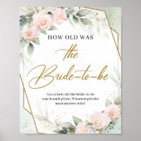 Blush and greenery How old was the Bride-to-be