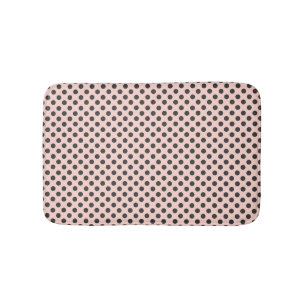 Blush and Grey Polka Dot Bath Mat