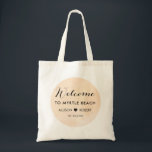 Blush Apricot Wedding Welcome Bag, Watercolor Tote Bag<br><div class="desc">Modern. Minimal. Delicate. This collection uses clean lines,  classic typefaces,  and a soft background texture to create an elegant look for your special day.</div>