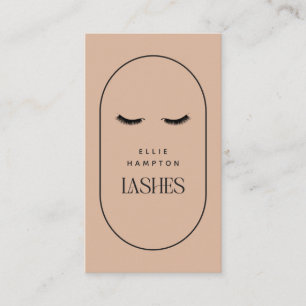 Blush Arch Lashes Beauty Cosmetic Customizable  Bu Business Card