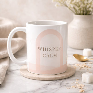 Blush Arch Whisper Classic Mug, 11 oz Coffee Mug