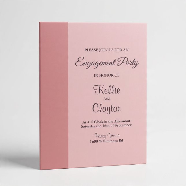 Blush Bar Minimalist Modern Invitation (Creator Uploaded)