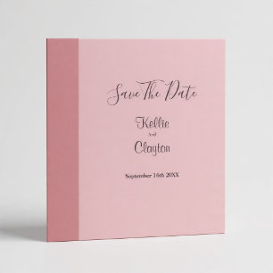 Blush Bar Minimalist Modern Wedding Save The Date