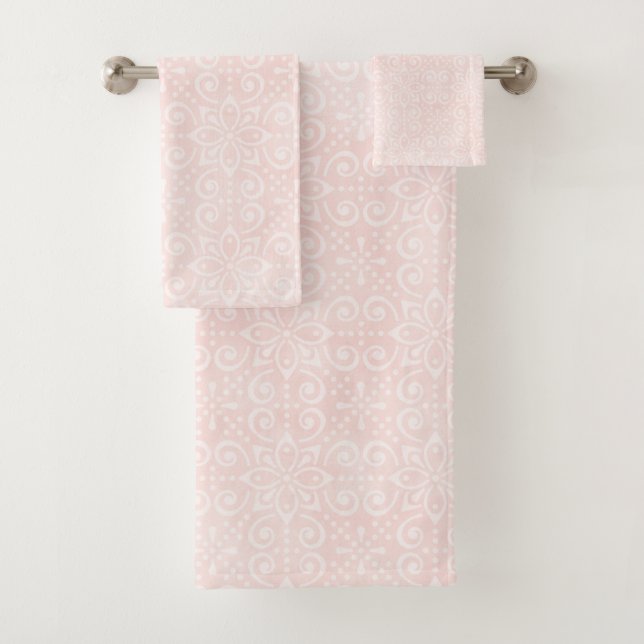 Blush Batik Bath Towel Set (Insitu)