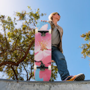 Blush Bloom Cherry Blossom Skateboard