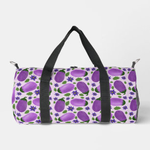 Blush & Bloom Eggplant Collection – Soft Lilac Duffle Bag