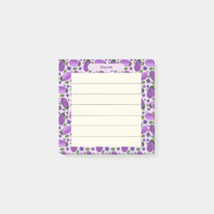 Blush & Bloom Eggplant Collection – Soft Lilac Post-it Notes