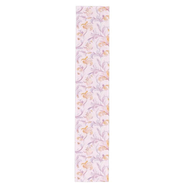 Blush Bloom Floral Table Runner (Front)