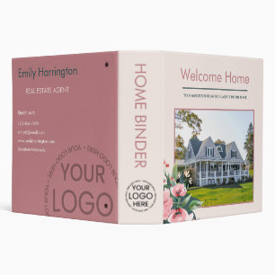 Blush Bloom Home Rose Real Estate Agent Binder