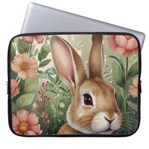 Blush Blooms and Bunny Dreams Electronics Bag 