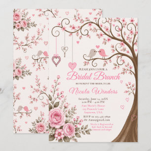 Blush Blossom Bridal Brunch Invitation