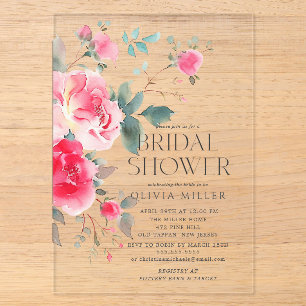 Blush Blossom Bridal Shower Invitation