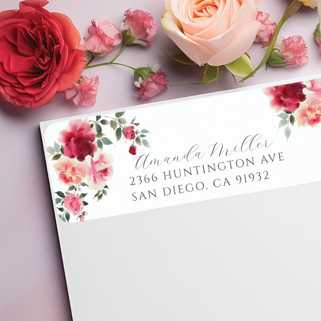 Blush Blossoms Return Address (Creator Uploaded)