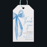 Blush Blue Bow She's Tying the Knot Bridal Shower Gift Tags<br><div class="desc">Add a charming touch to your bridal shower gifts with our Blush Blue Bow She's Tying the Knot Bridal Shower Gift Tags. Featuring a delicate blush blue bow design and elegant typography, these tags are perfect for celebrating the bride-to-be. Attach them to your favours or gifts to create a cohesive...</div>
