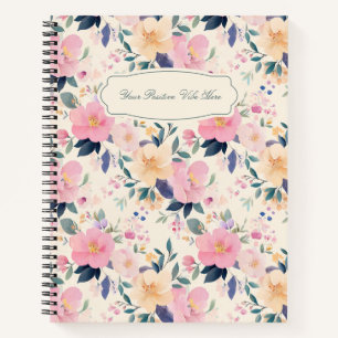 Blush Botanical Dreams – Elegant & Inspiring Notebook