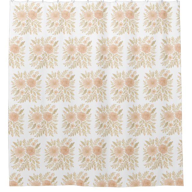 Blush Botanical Elegance – Transparent Floral Art (Front)