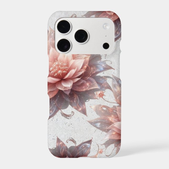 Blush Botanical iPhone Case – Minimal Feminine  (Back)