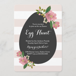 Blush Bouquet Egg Hunt Invitation