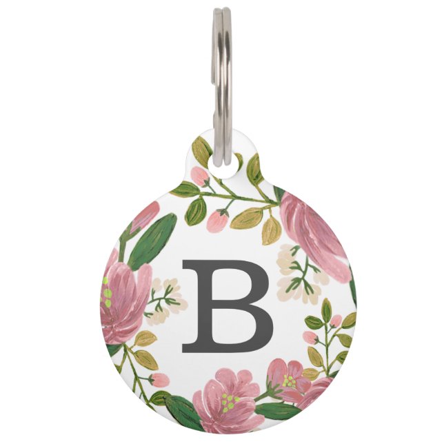 Blush Bouquet Pet Tag (Front)