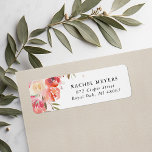 Blush Bouquet Return Address<br><div class="desc">Affordable custom printed wedding return address labels. This pretty design features a blush pink watercolor floral bouquet. Personalize the template with your name and return address. Use the design tools to customize the fonts and colours or upload your own photos.</div>