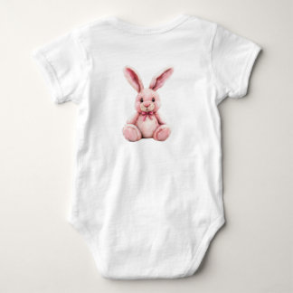 Blush Bunny Cuddles Baby Bodysuit