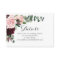 Blush Burgundy Wedding Website Insert Card