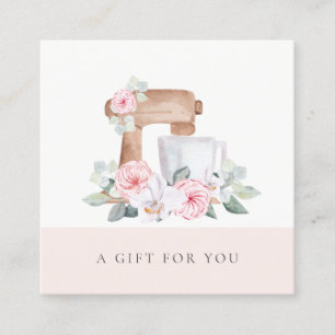 Blush Cake Mixer Catering Floral Gift Certificate