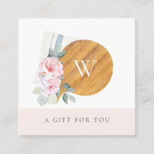 Blush Chopping Board Certificat cadeau floral