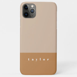 Blush Colour Block Personalized iPhone 11 Pro Max Case