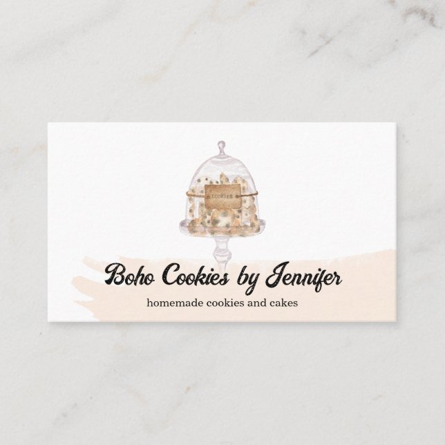 Blush Cookies sweets Cakes Bakery desserts Business Card (Front)