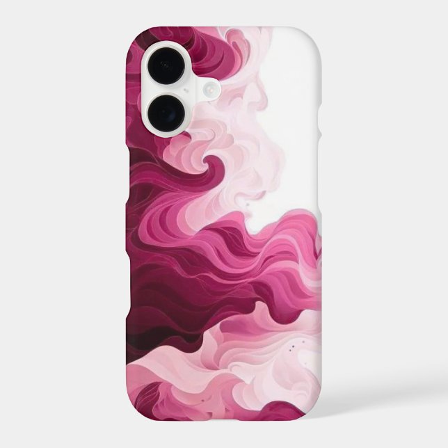 Blush Crimson Fluid Waves (Back)