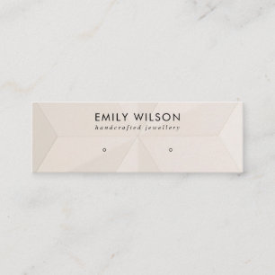 BLUSH DIAMOND TEXTURE STUD EARRING DISPLAY CARD