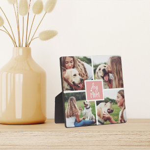 Blush   Dog Mom Photo Collage Plaque
