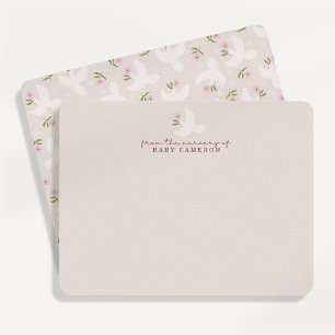 Blush Dove Nursery Note Card