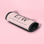 Blush Dusty Pink Simple Girly Monogram Name Luggage Handle Wrap<br><div class="desc">Blush Dusty Pink Simple Script Monogram Name Luggage Handle Wrap. This makes the perfect graduation,  sweet 16 birthday,  wedding,  bridal shower,  anniversary,  baby shower or bachelorette party gift for someone that loves glam luxury and chic styles.</div>