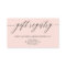 Blush Elegant Minimalist Calligraphy Gift Registry