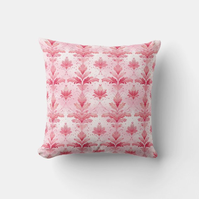 Blush Enchanted Foliage Princesscore Throw Pillow (Front)