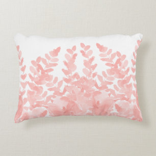 Blush Fern Design for Natural Home Accent Pillow