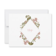 Blush Floral A6 RSVP Card