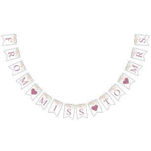 Blush Floral Bridal Shower Banner
