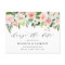 Blush Floral Change The Date Wedding Postponement