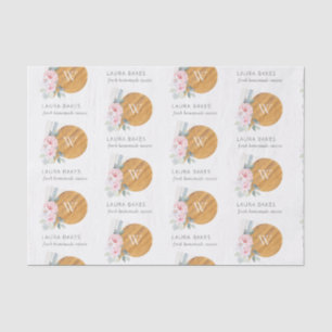 Blush Floral Chopping Board Napkin Catering Tissue Paper